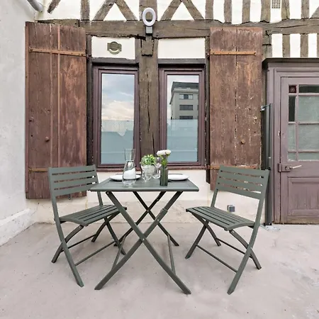 L'escale Normande - Terrasse - Gare Apartment *